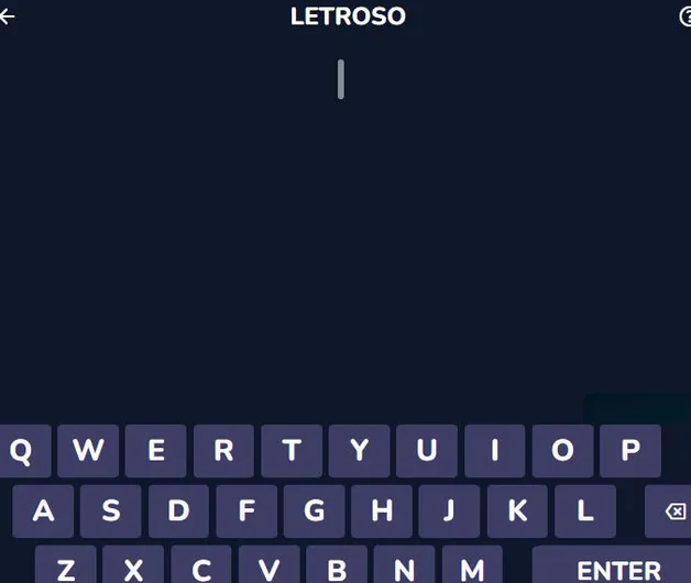 Letroso 공식 사이트 화면