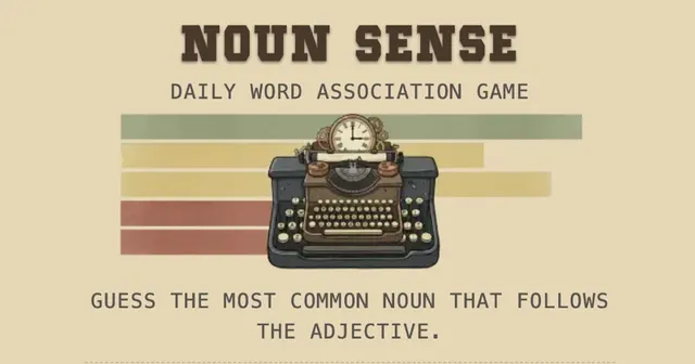 Noun Sense 공식 소개 이미지