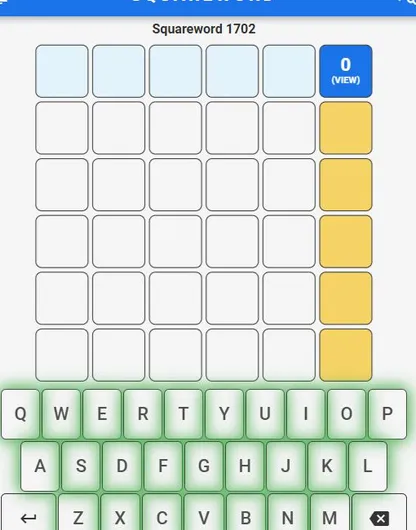 Squareword 공식 사이트 화면