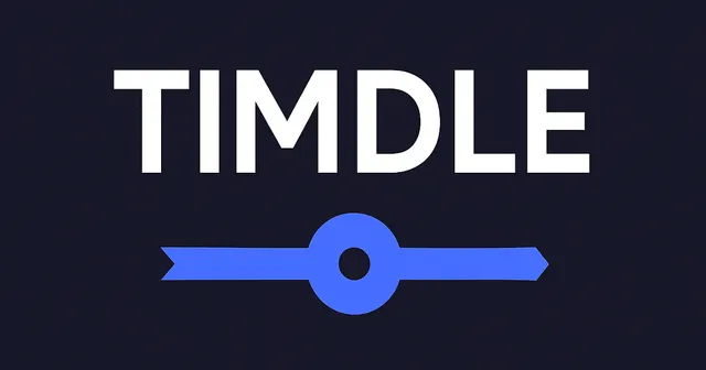Timdle 공식 소개 이미지
